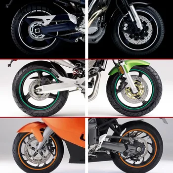 Wheel стикер отразяващи джантата ивица лента велосипед мотоциклет стикери за Kawasaki D-TRACKER125 KLX150S KLX250, D-TRACKER KDX125-250