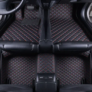 Персонализирани стелки за кола за Mini Cooper R56 2врати 2007 - 2013 Кожени подови трайни килими Пълен протектор Автоаксесоари Краче