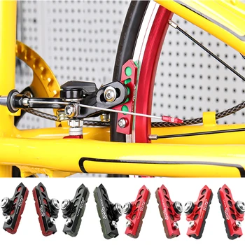 Пътно сгъваем велосипед C-скоба Удължена спирачна кожа Износоустойчиви аксесоари за велосипеди Сменяема алуминиева сплав Джанта от въглеродни влакна