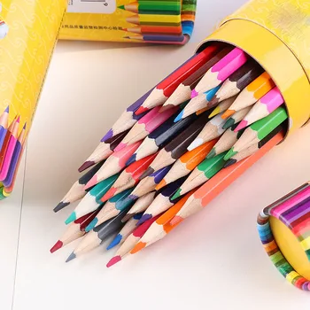 Детски цветни моливи, ученически цветни моливи, ръчно рисувани и бояджийски пособия, канцеларски моливи