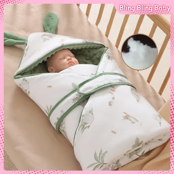 бебе пелена чанта сгъстяване AntiStartle ветроупорен доставка стая новородено юрган карикатура печат анти-ритник обвивка одеяло открит стоки