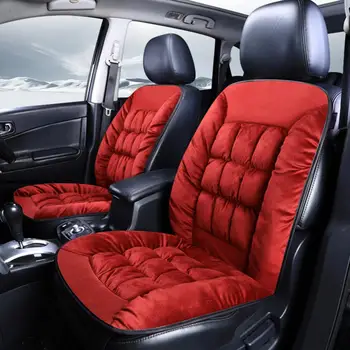 Есен Зима Универсална плюшена кола Предна седалка Cover възглавница Auto Soft Pad Mat