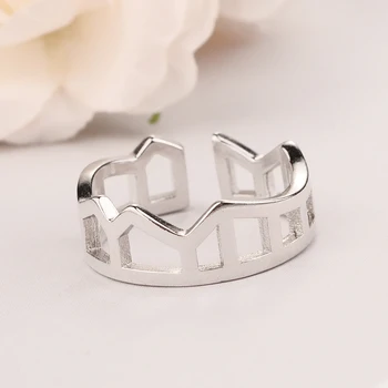 Новопристигнали 925 стерлинги сребърни цветя пръстен за жени пръстен мода стерлинги-сребро-бижута