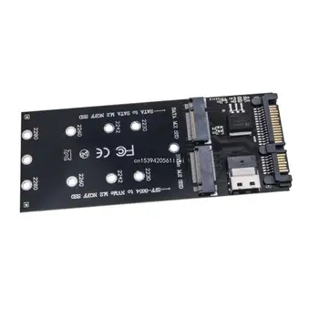 NGFF M.2 адаптер SATA3 Raiser M.2 към адаптер NVMe SSD към SFF-8654 Card Dropship