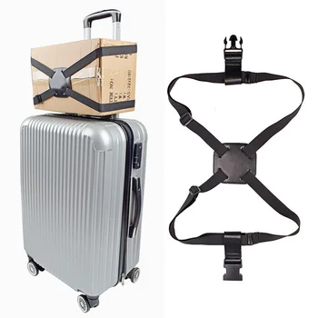 Колан за подвързване на багаж Еластична телескопична каишка за багаж Пътна чанта Куфар с фиксиран колан количка Регулируеми аксесоари Консумативи