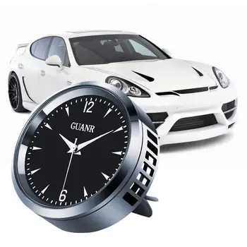 Car Dashboard Clock Aromatherapy Universal Mini Quartz Analog Watch Mini Waterproof Motorcycle Stick-On Clock Watch With Clip
