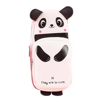 Калъф за грим за чанта Карикатура Panda чанта за съхранение на козметика Многофункционален организатор за съхранение Чанти за писалки Промени Червила