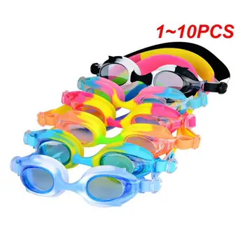 1~10PCS Анимационни очила за плуване за деца Водоустойчиви очила за плуване против мъгла Силиконови очила Детска плувна екипировка