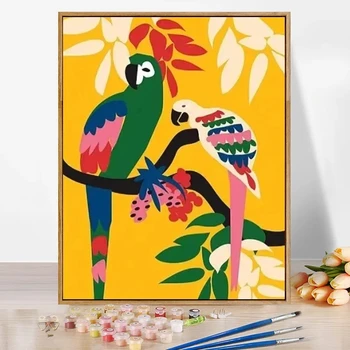 Африка Amazon Animal Digital Живопис с маслени бои DIY цвят -filled ръчно изработени акрилна боя живопис