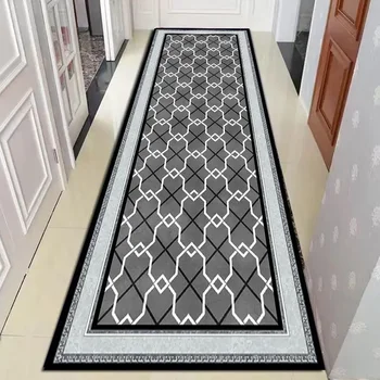 Класически коридор килими коридор декор китайски стил дълъг бегач за пътека пътека декорация Начало червен килим миещи се постелки