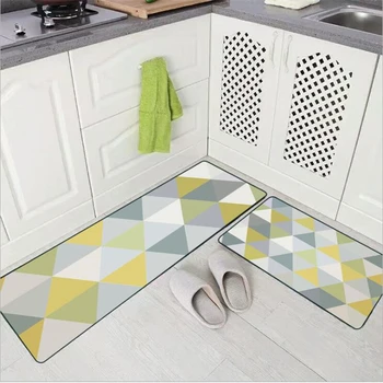 Килим спалня килими за хол скандинавски стил геометрична мода синьо зелено кухня мат влизане мат против хлъзгане мат площ килими