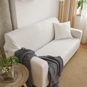 General Универсален еластичен стегнат пълен капак кърпа диван покритие четири сезона единични двойни три места диван възглавница кърпа чист цвят