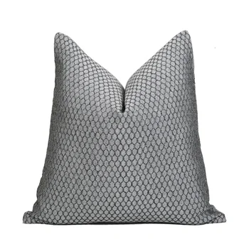 Декоративни луксозни модерни калъфки за възглавници 18 x 18 сребристо сиви възглавници за възглавници за диван легло квадратни възглавници