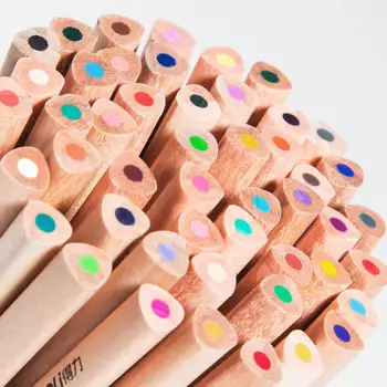 12/18/24/36/48 Цветове Цветен молив Lapis de cor Lapices de Colores Profesionales Dibujo Детски дървени нетоксични консумативи за изкуство