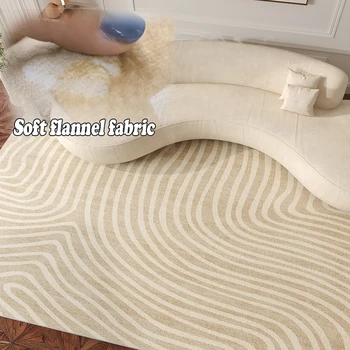 японски стил Килим хол Минималистична линия големи килими стая 200x300 спалня декор IG декоративни гардероб мека подложка
