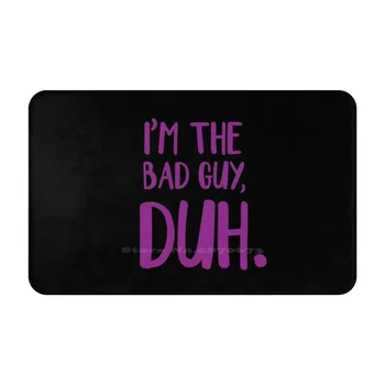 Аз съм лошият, Duh Purple Soft Foot Pad Room Goods Килим килим Bad Guy Im The Bad Guy Duh Wwafawdwg Песни Текстове на песни Цитати