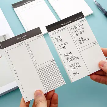 Creative Дневен график Memo Pad да се направи списък време Лепкава бележка График Planner стикери Офис училищни пособия Корейски канцеларски материали
