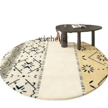 ZC Ретро кръг хол килим турски диван маса килим спалня проучване удебелени нощно одеяло етаж мат