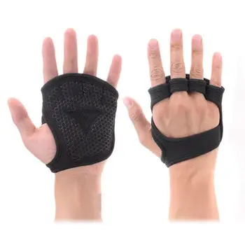 Дишащи фитнес ръкавици силиконова палма кухи обратно фитнес ръкавици против хлъзгане вдигане на тежести палма тренировка дъмбел културизъм