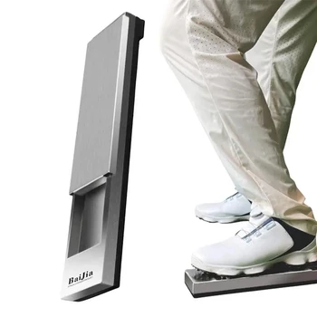 Golf Swing Leg Gravity Pedal Биомеханична помощ за обучение на голф Педал Преносим треньор за корекция на стойката Голф тренировъчни консумативи