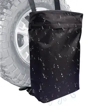 Резервна чанта за съхранение на гуми Резервна торба за боклук на гуми Чанта за гуми Долна въздушна дупка Къмпинг Чанта за съхранение на товари Прахоустойчив протектор Стайлинг