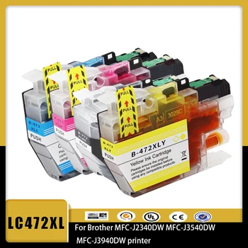 Vilaxh Капацитет LC472XL LC472 Premium Color съвместим принтер мастило касета за Brother MFC-J2340DW MFC-J3540DW MFC-J3940DW