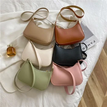 2023 Нова дамска модна чанта реколта твърди PU кожа рамо чанта случайни дамски чанта пратеник чанта жени кожа