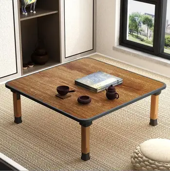 Домакинска сгъваема маса Многофункционална кръгла правоъгълна квадратна малка маса за хранене Tatami Bay Window Table Home Furniture