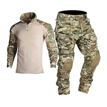 камуфлаж тактическа униформа ловни ризи панталони с лакът наколенки Arisoft пейнтбол облекло Ghillie костюми