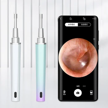 Медицински в ухото почистване ендоскоп лъжица мини камера ухо берач ухо отстраняване ушна кал визуално ухо уста нос отоскоп подкрепа Android PC