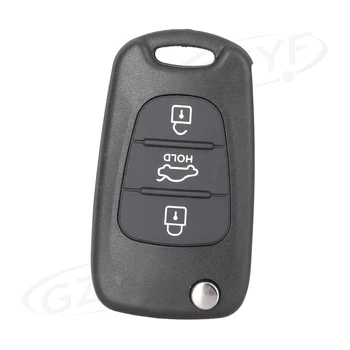 Auto Remote Flip Key Shell Case за KIA Rondo Sportage Soul Rio Key Fob 3B S161C