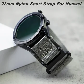 22mm найлонова каишка за HUAWEI Watch Band Watch 4 Pro GT 3 2 Pro GT 4 46mm Спортни маншети Гривна за часовник Samsung 46mm 3 45MM