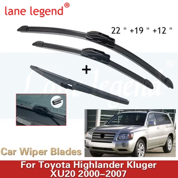 Комплект чистачки за чистачки за автомобили за Toyota Highlander Kluger XU20 2000 - 2007 Предно стъкло 22