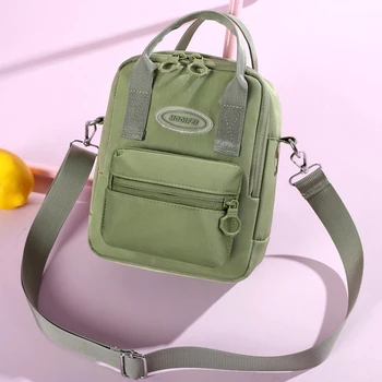 Рамо чанта найлон жени мобилен телефон чанта мини женски пратеник чанта дама портфейл малък CrossBody чанта жени чанта