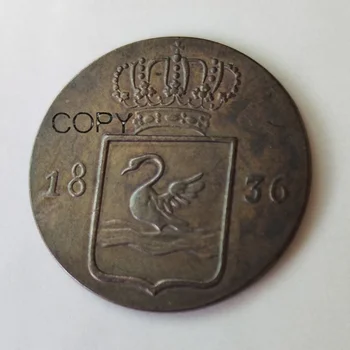 Индонезия 1836 медна копирна монета