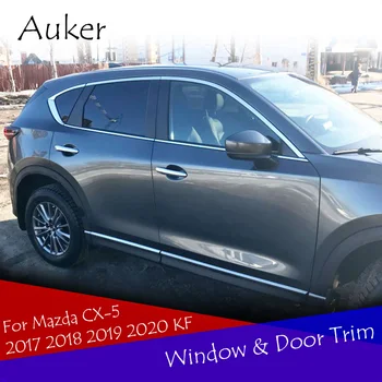 Car Window Trim Door Body Side Strips Garnish Exterior Chrome Декоративен автомобилен стайлинг за 2017 2018 Mazda CX-5 CX5 KF