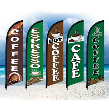 Кафе перо флаг само замах без полюс плаж флаг обичай открит спортен клуб реклама