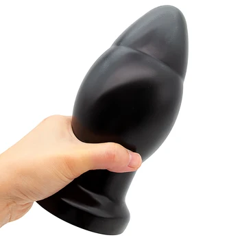 Огромни анални дилда стимулират ануса и влагалището Голям задник Plug мастурбатор Мек пенис анален дилататор секс играчки за жени и мъже
