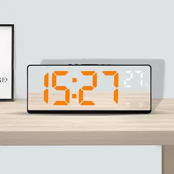 Отличен настолен часовник Температура Дата на показване Показване на гласов контрол Събуждане Многофункционална спалня Нощно шкафче Цифров часовник