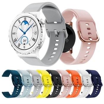 Силиконови ленти за китката за HUAWEI Watch 4 Pro GT 3 46mm GT 2 42mm Спортна гривна за HUAWEI Watch 3 Водоустойчива каишка за смарт часовник
