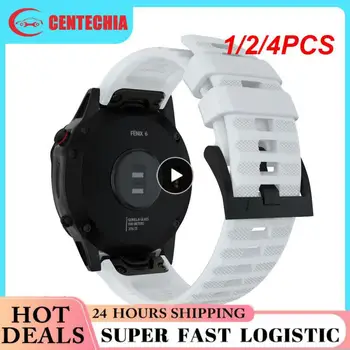 1/2/4PCS 26MM силиконова лента за часовник за Garmin Fenix 6X 6 7X 7 EPIX 935 QuickFit маншет Fenix 5 5X Plus Smartwatch
