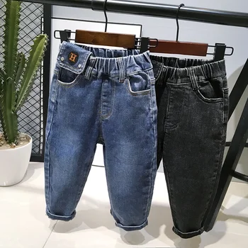 Boys Jeans Spring New Baby All-Match Foreign Style Long Pants Children's Casual Pants Trend 2-7Year