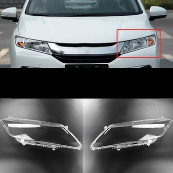 За Honda City 2015-2018 Car фарове капак прозрачен абажур фарове черупка обектив