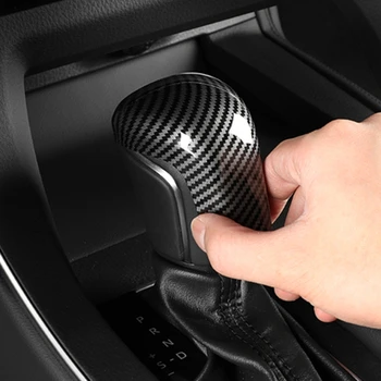 За Тойота Камри 70 2018-2022 /Corolla 2019 2020 2021 2022 Интериор на автомобила Копче за смяна на предавките Глава Carbon Fiber Cover Trim Аксесоари