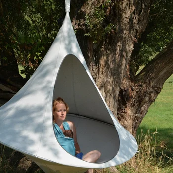НЛО форма Teepee дърво висящи люлка стол за деца вътрешен открит хамак палатка Hamaca вътрешен двор мебели