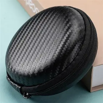 Чанта за мобилен телефон Издръжлива и лека кутия за слушалки Лесен достъп с цип черен дизайн от въглеродни влакна Термотрансферен печат 2 кг