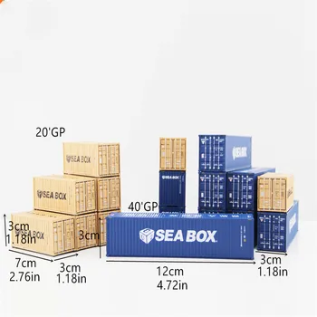 1/87 мащаб пластмасова архитектура модел хо влак оформление модел контейнер морска кутия модел