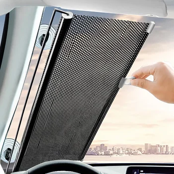 Автомобил Авто прибиращ се слънцезащитен протектор Чадър Преден прозорец Сенник Покритие Завеси Интериор Аксесоари за защита на предното стъкло