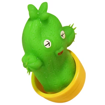 Cactus Shape Stretchy Toy Funny Cactus Shaped Decompression Toy Cactus Shape Squeeze Toy