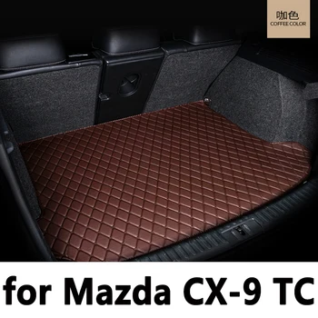 Автомобилна стелка за багажник за Mazda CX-9 TC 2016~2023 CX9 CX 9 Специални стелки за багажник за кола Водоустойчиви защитни подложки Аксесоари за кола 2018 2019